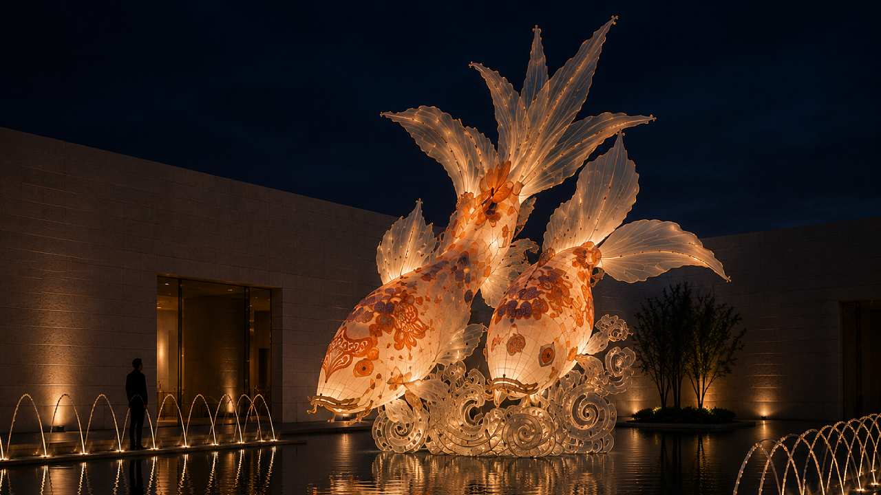 Interactive Light Installation: Before Fish Become Birds Creates a Living Dialogue Between Light and Space