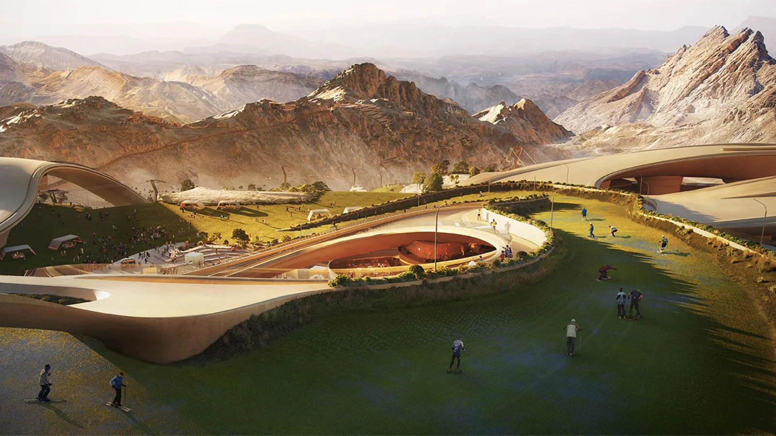 The Architectural Grandeur of Trojena Ski Village