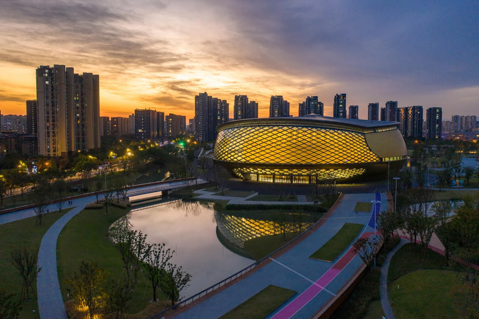 Light & Harmony: Grand Canal Asian Games Park Comes Alive