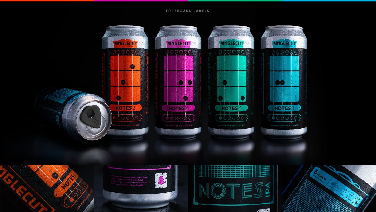 The Notes IPA Packaging Can Help You Learn The Guitar While You Drink