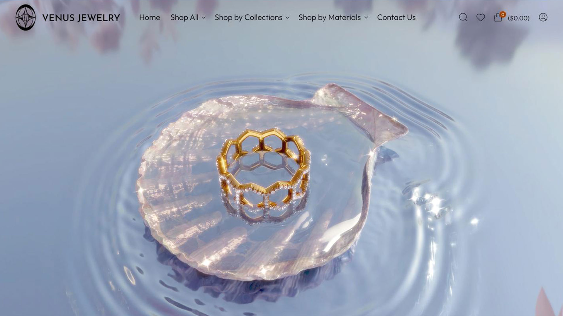 Venus Jewelry E-commerce Website Design