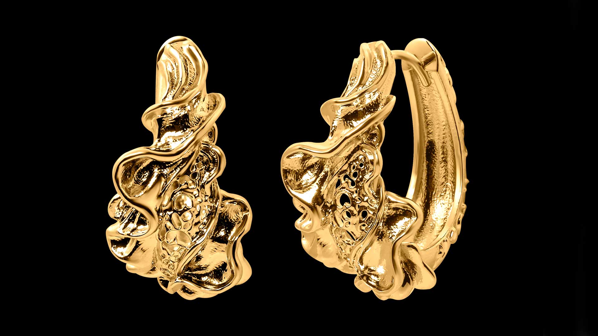 Frill Earring: The Unfading Gesture