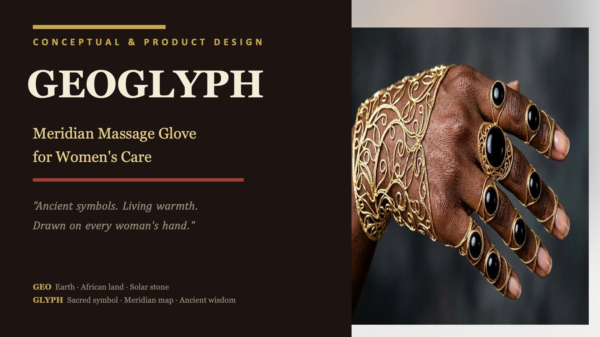 GEOGLYPH: Meridian Massage Glove for Women's Care