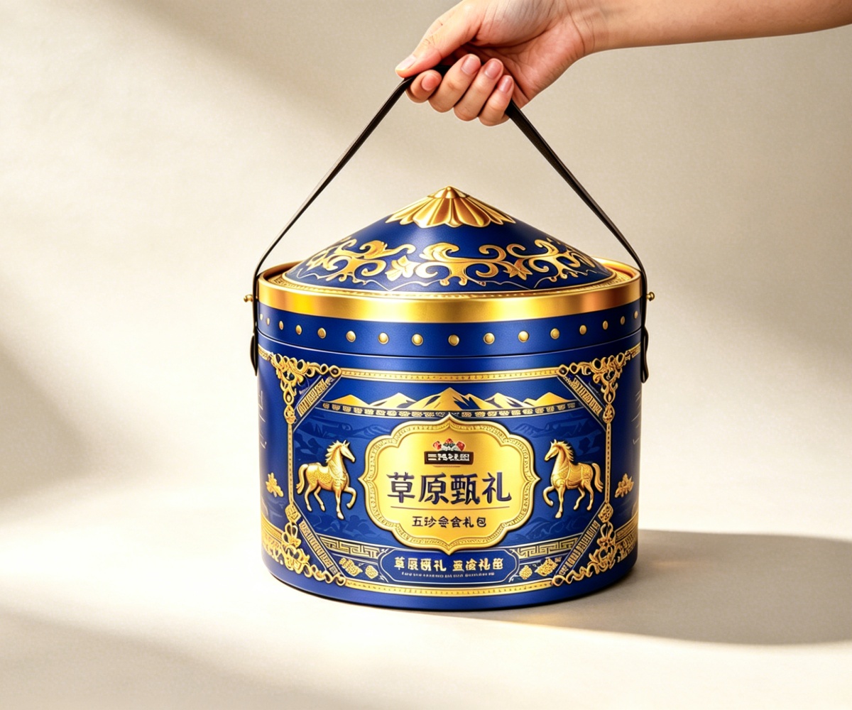 Steppe in a Box — A Yurt-Form Paper Gift Packaging