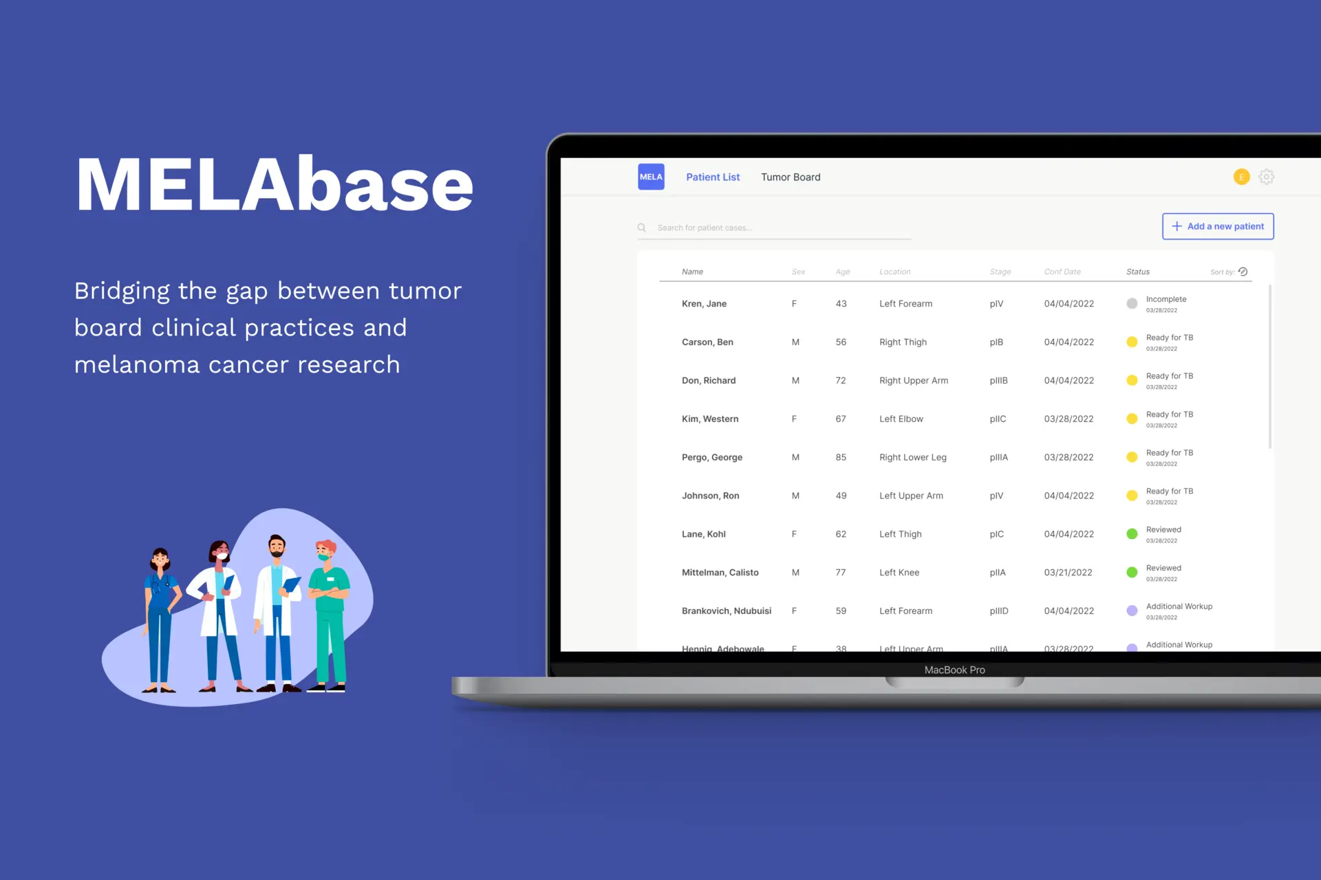MELAbase: Bridging Cancer Research and Clinical Practice | London Design Awards
