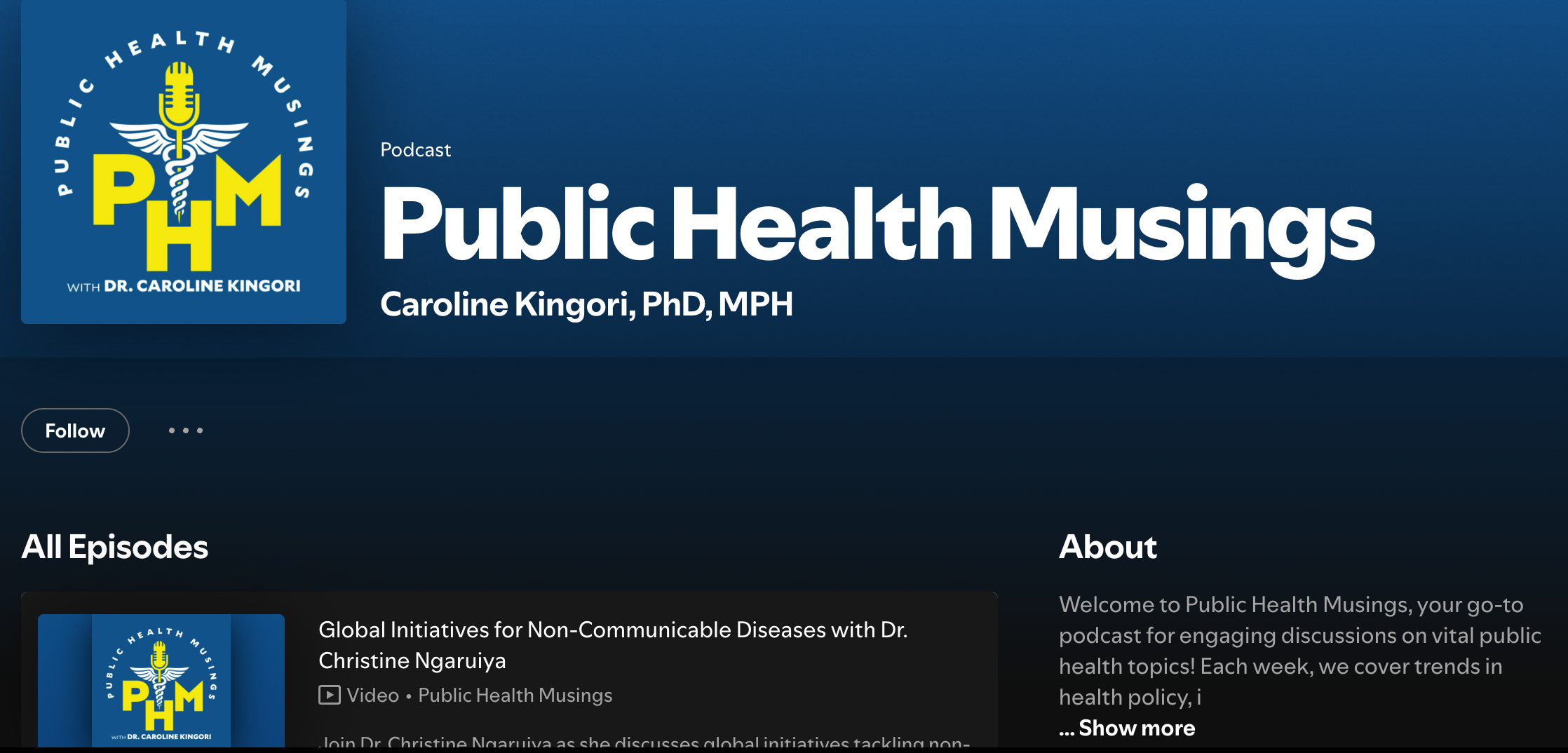Public Health Musings Podcast | 2024