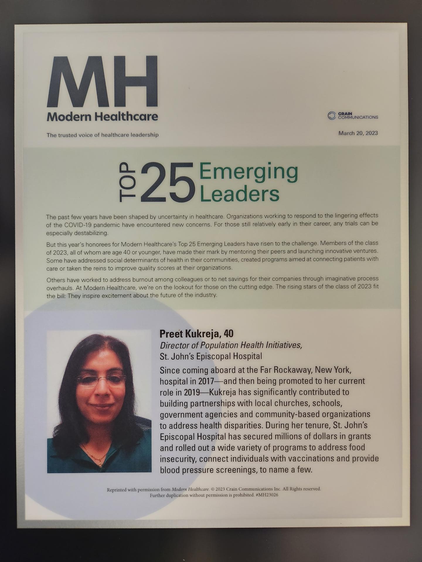 Preet Kukreja: A Paradigm of Public Health Excellence and Innovation | 2024