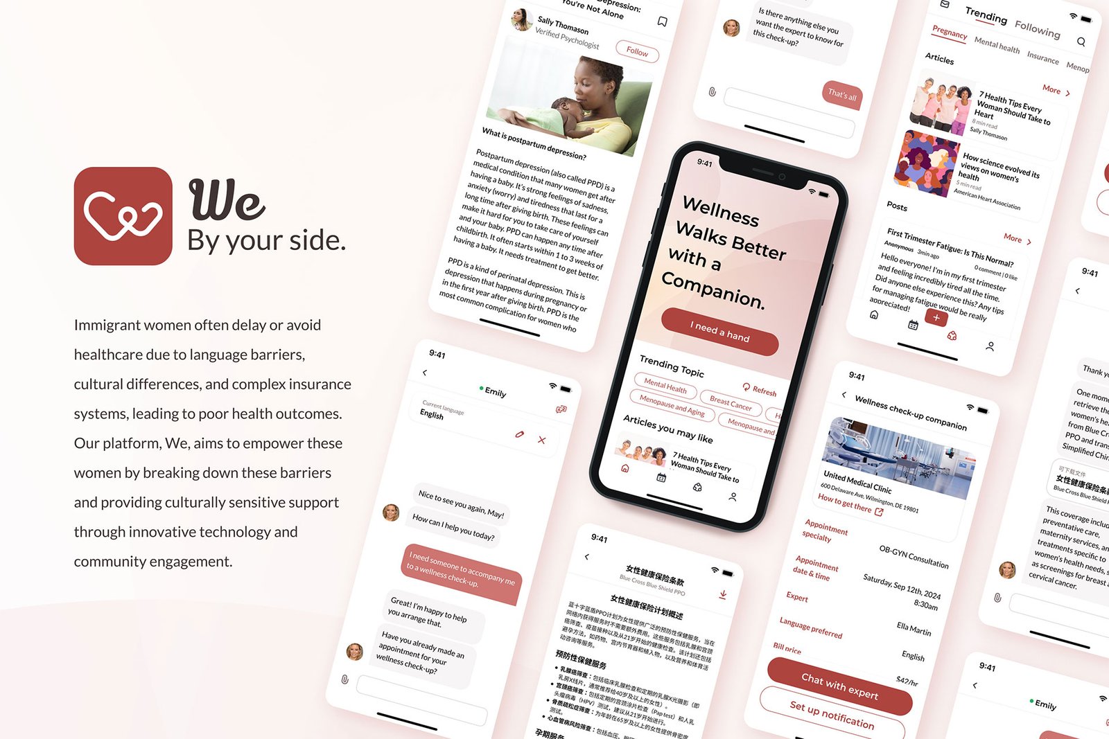 Wellness Support for Non-Native Speaking Women | 2024 London Design Awards