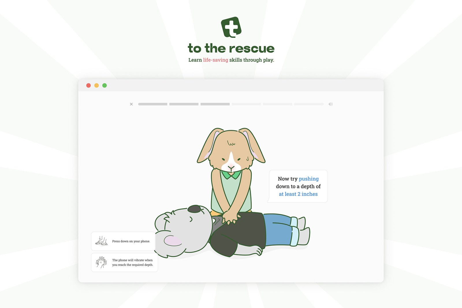 To the rescue - Learn life-saving skills through play | 2024 London Design Awards