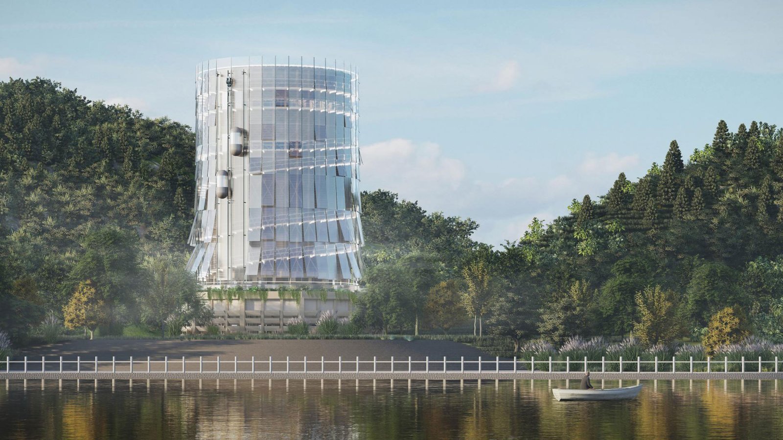 Memory of Vapor - Cooling Tower Renovated Into Bathhouse| MUSE Design Awards