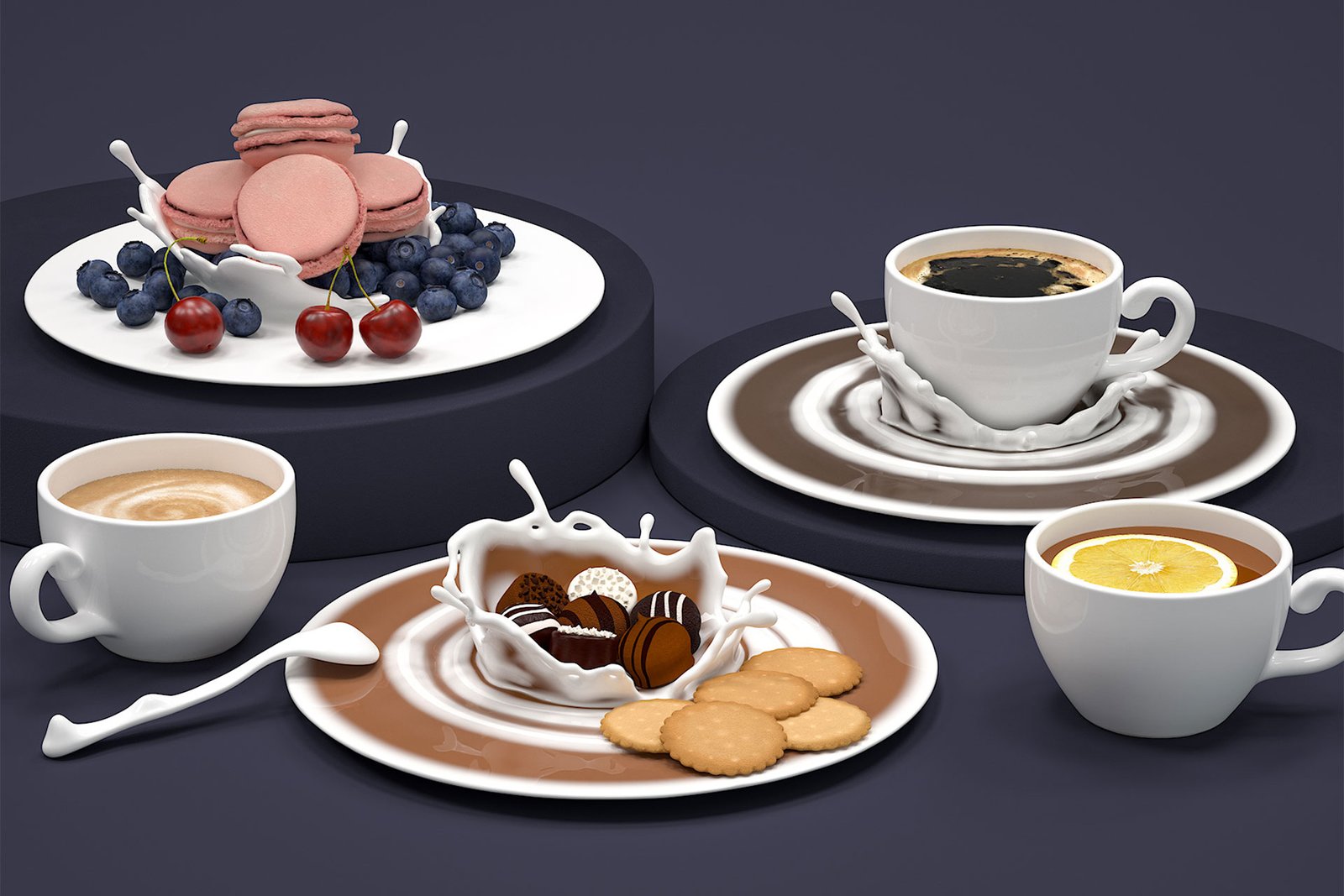 Splashy Cup and Saucer Sets | 2023