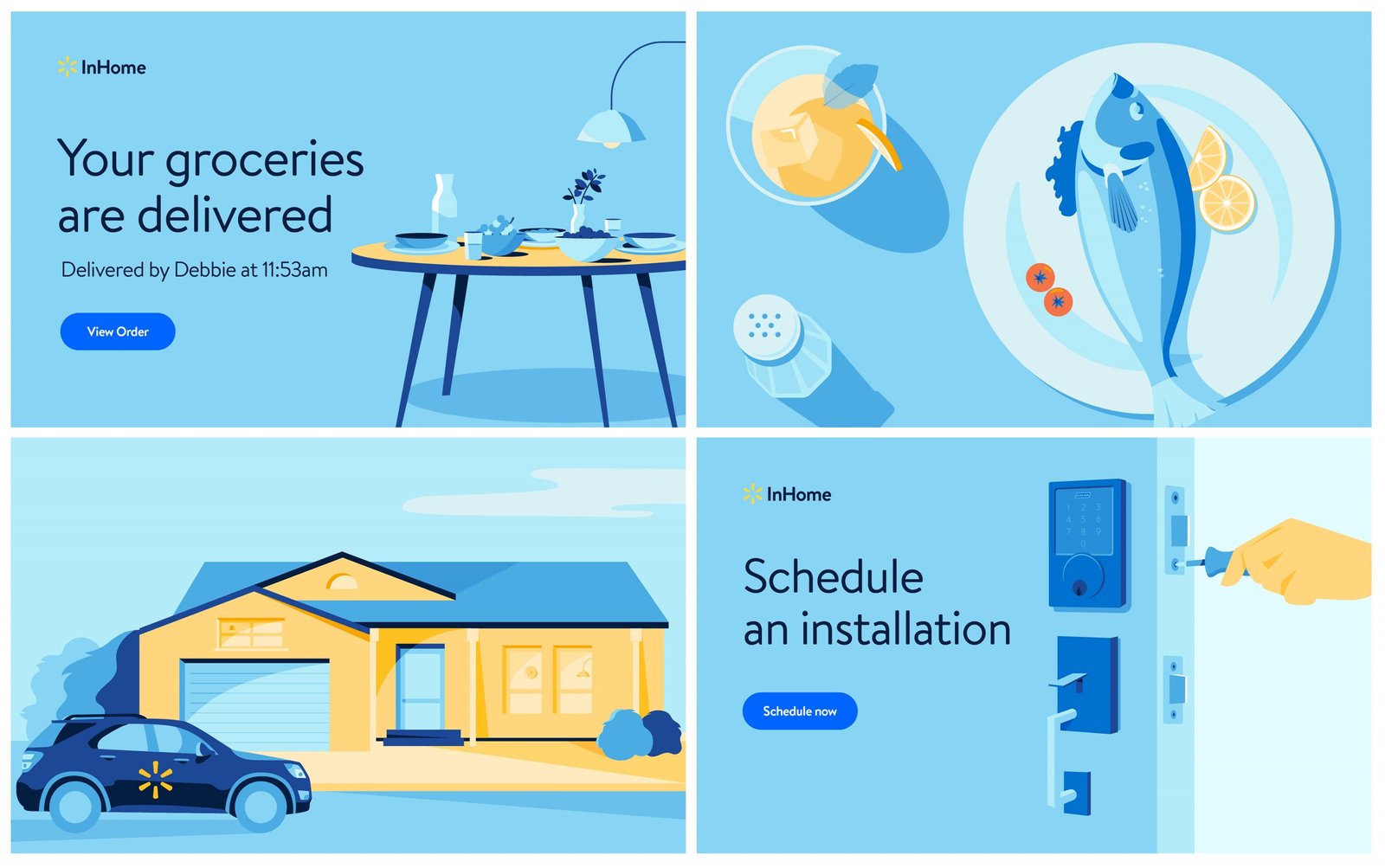 Walmart InHome Illustrations | 2021