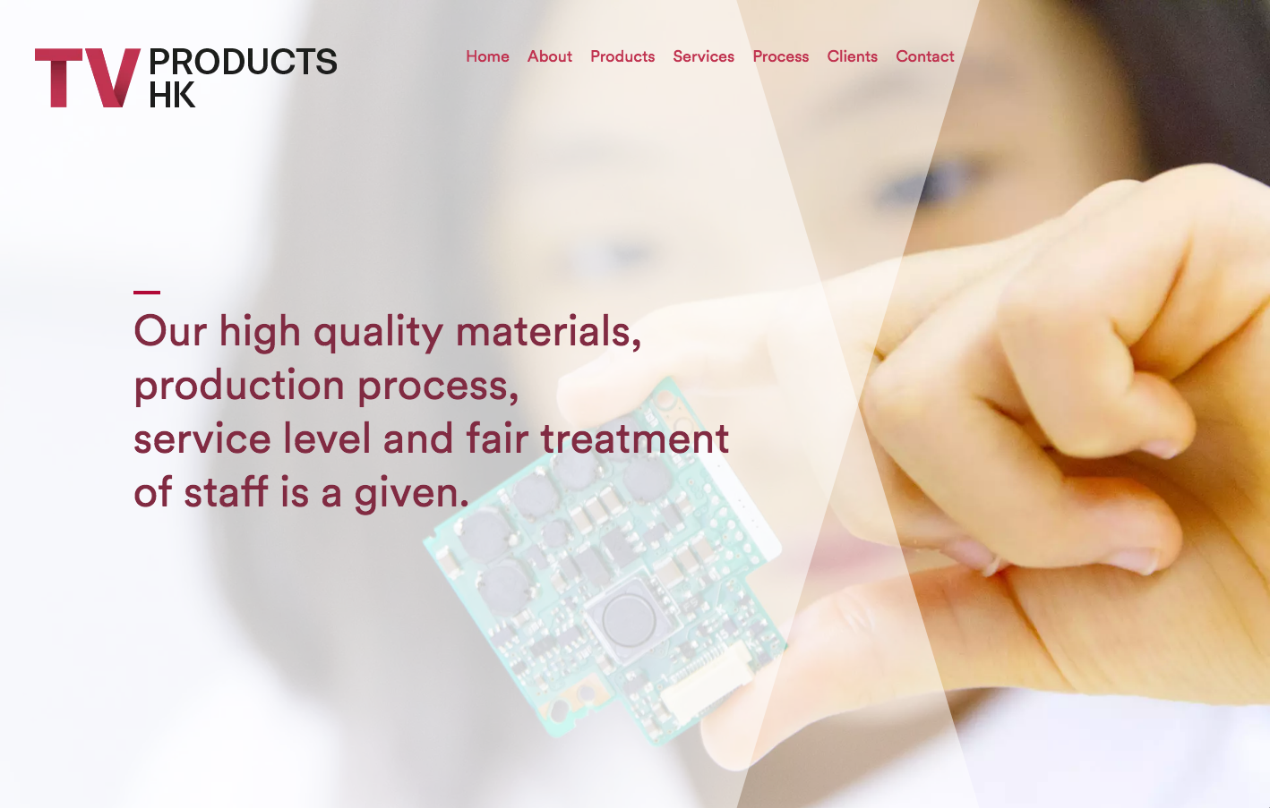 TV Products HK: website design, build and copywriting | 2020