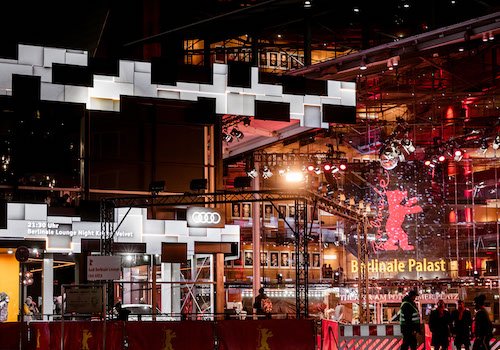 Audi e-tron interactive Berlinale facade | 2019
