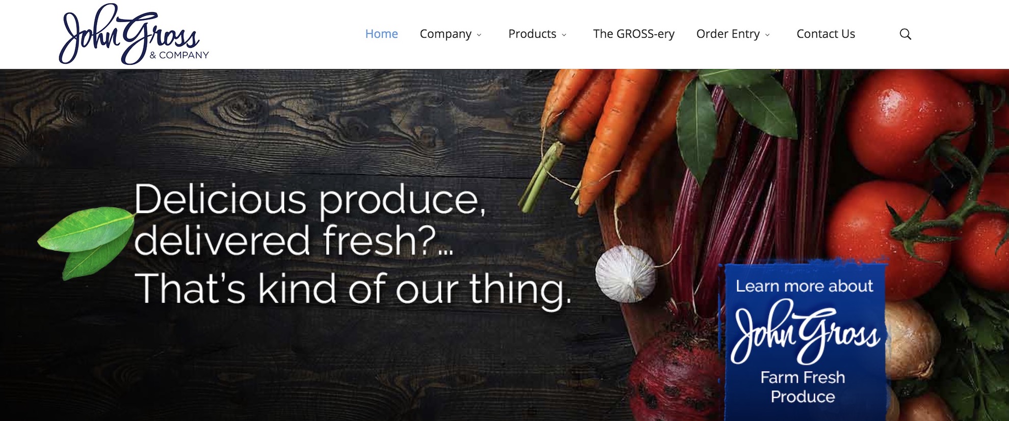 John Gross & Company Website | 2018