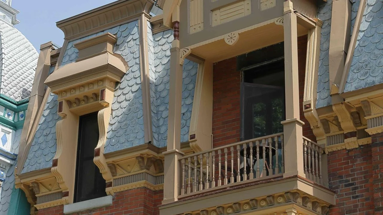Balcony Under Watchful Gables