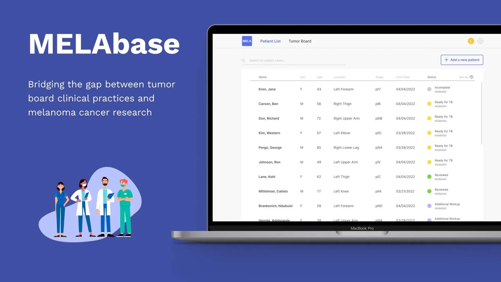 MELABase: Bridging clinical practice and cancer research