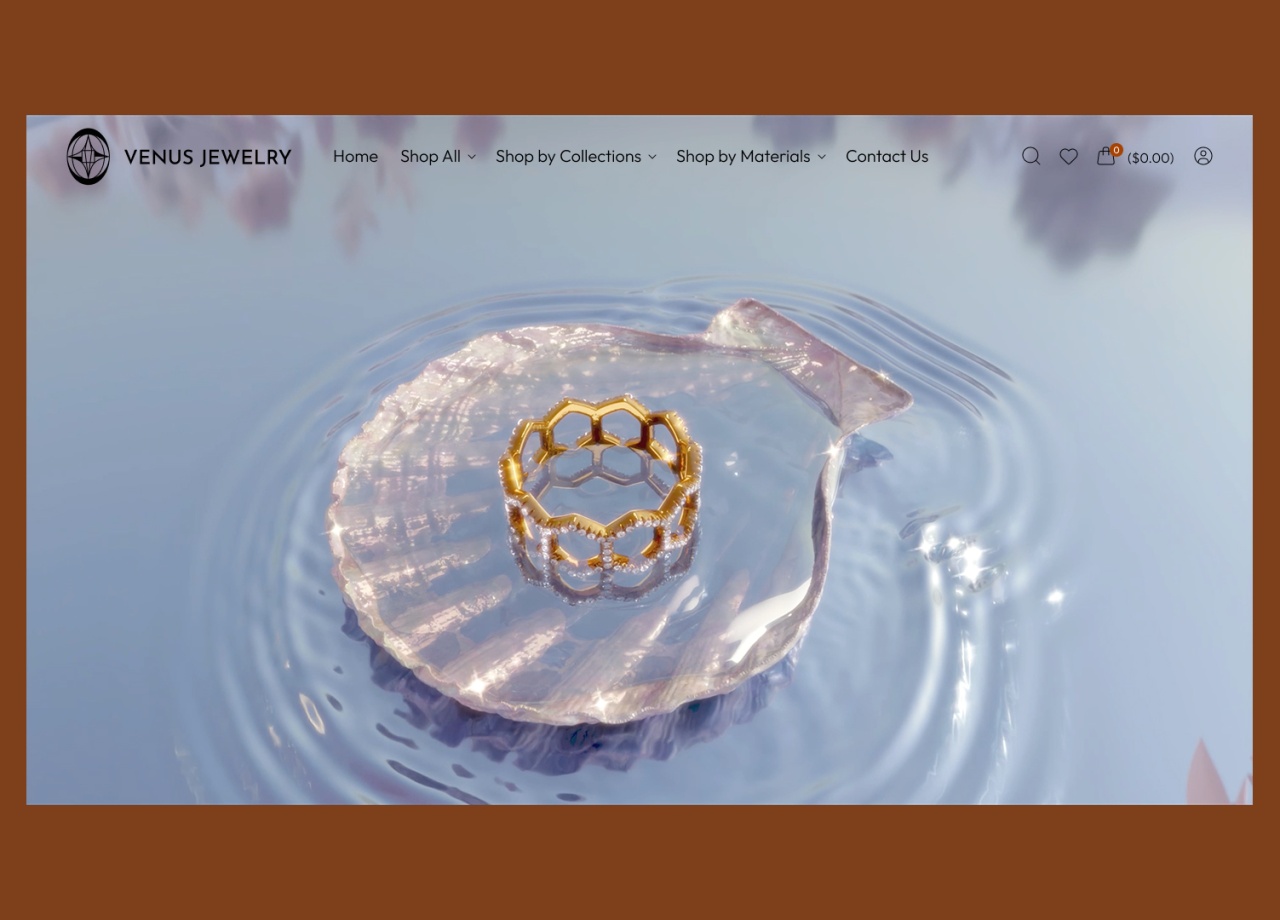 Venus Jewelry E-commerce Website Design